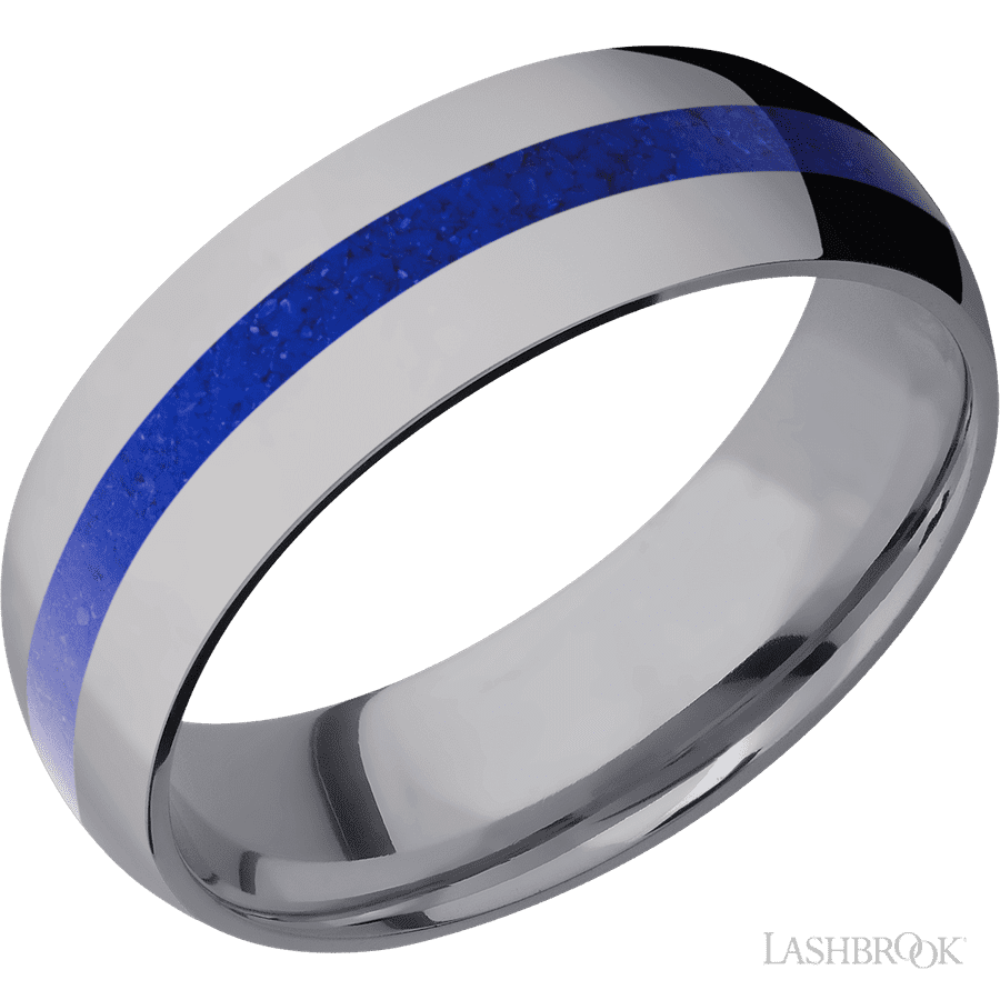 7 mm wide Domed Tantalum band