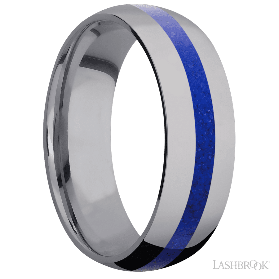 7 mm wide Domed Tantalum band