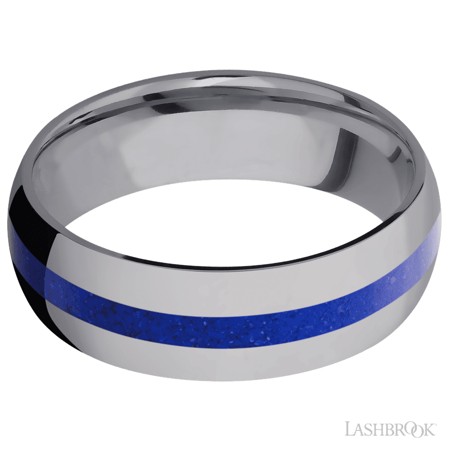 7 mm wide Domed Tantalum band