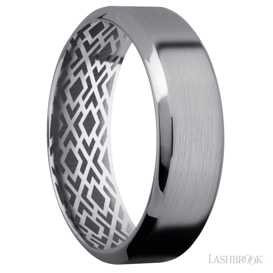 7 mm wide High Bevel Tantalum band