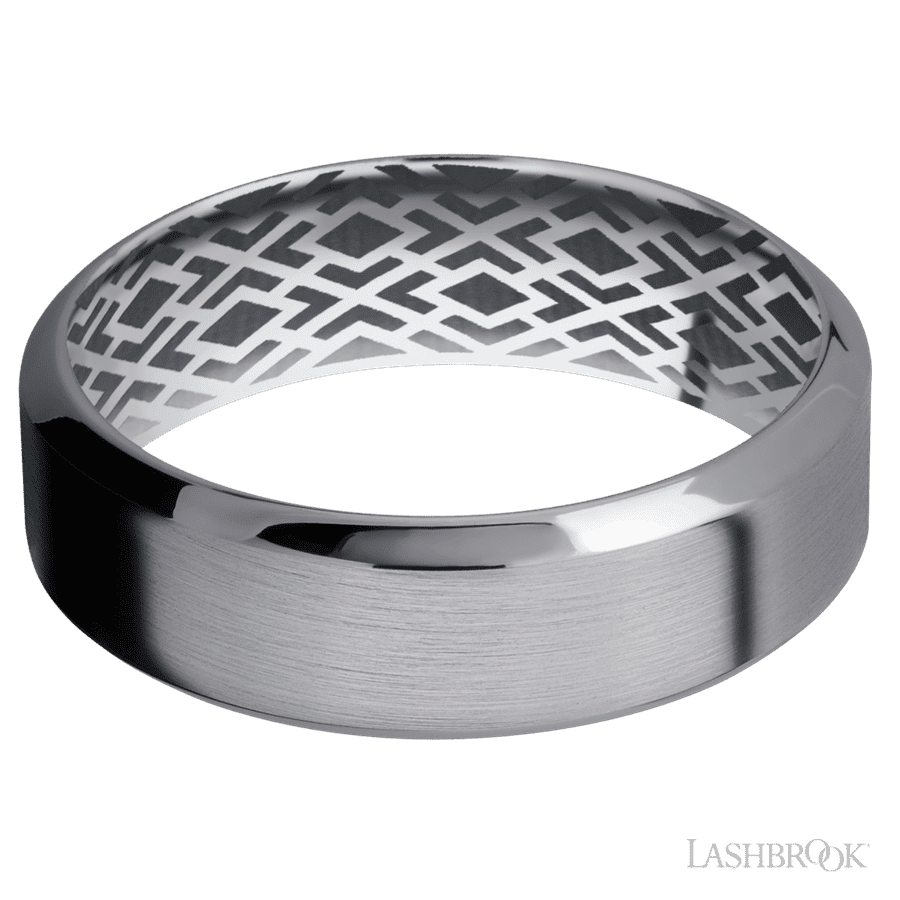 7 mm wide High Bevel Tantalum band