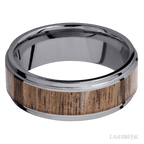 8 mm wide Flat Grooved Edges Tantalum band