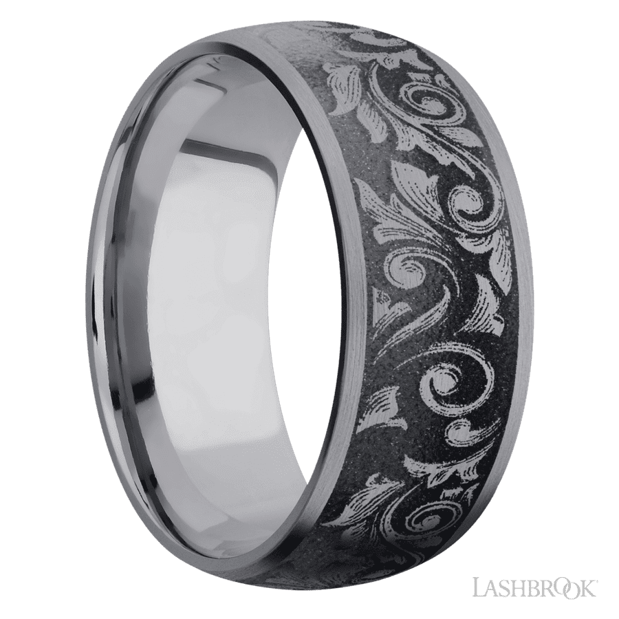 9 mm wide Domed Tantalum band
