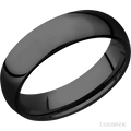 6 mm wide Domed Zirconium band