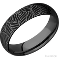 6 mm wide Domed Zirconium band