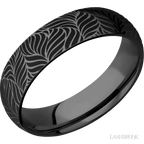 6 mm wide Domed Zirconium band
