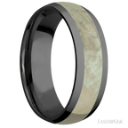 7 mm wide Domed Zirconium band