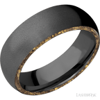 7 mm wide Domed Zirconium band
