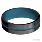 7 mm wide Flat Zirconium band