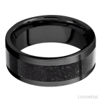 8 mm wide Flat Zirconium band