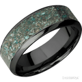 8 mm wide High Bevel Zirconium band