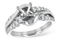 14KT Gold Semi-Mount Engagement Ring