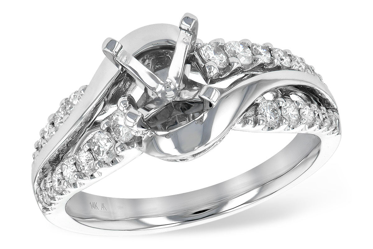 14KT Gold Semi-Mount Engagement Ring