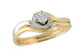 14KT Gold Two-Piece Wedding Set