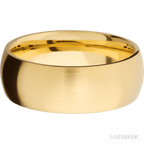 8 mm wide Domed 14K Yellow Gold band