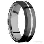 7 mm wide High Bevel Zirconium band