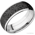 8 mm wide Domed Cobalt Chrome band