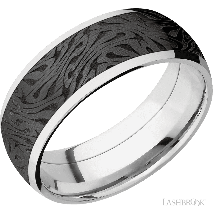8 mm wide Domed Cobalt Chrome band