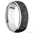 8 mm wide Domed Cobalt Chrome band