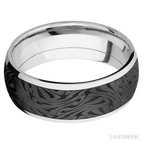 8 mm wide Domed Cobalt Chrome band