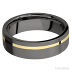 7 mm wide Flat Tantalum Noir band