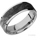 7 mm wide Flat Grooved Edges Cobalt Chrome band