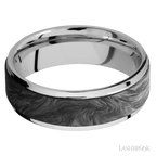 7 mm wide Flat Grooved Edges Cobalt Chrome band