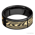 8 mm wide Flat Zirconium band