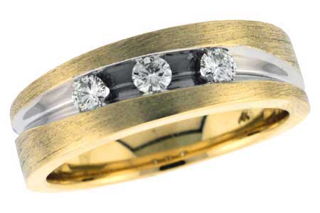 14KT Gold Mens Wedding Ring