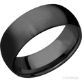 8 mm wide Domed Zirconium band