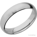 5 mm wide Domed Titanium band