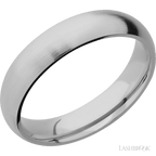 5 mm wide Domed Titanium band