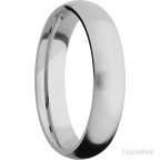 5 mm wide Domed Titanium band