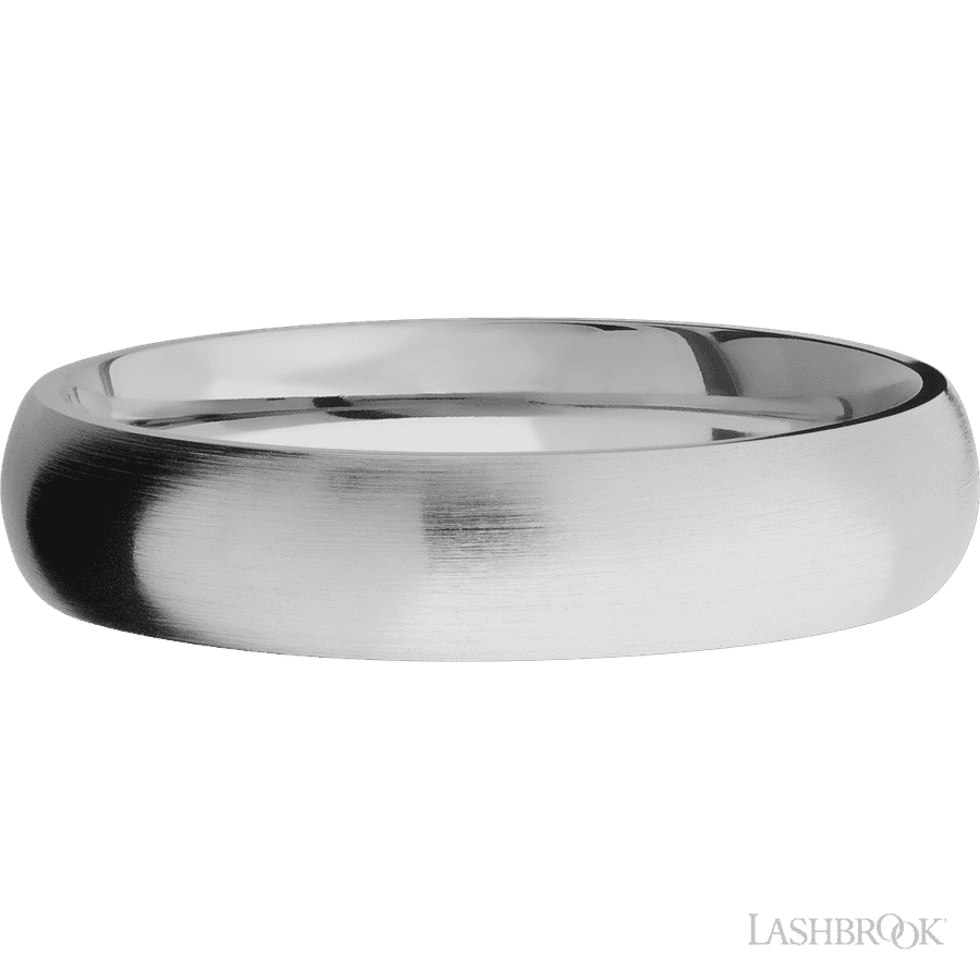 5 mm wide Domed Titanium band