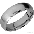 7 mm wide Domed Bevel Titanium band