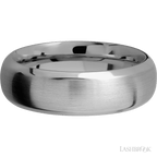 7 mm wide Domed Bevel Titanium band