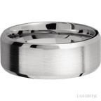 8 mm wide Beveled Cobalt Chrome band