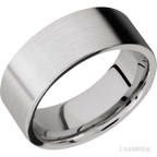 8 mm wide Flat Cobalt Chrome band