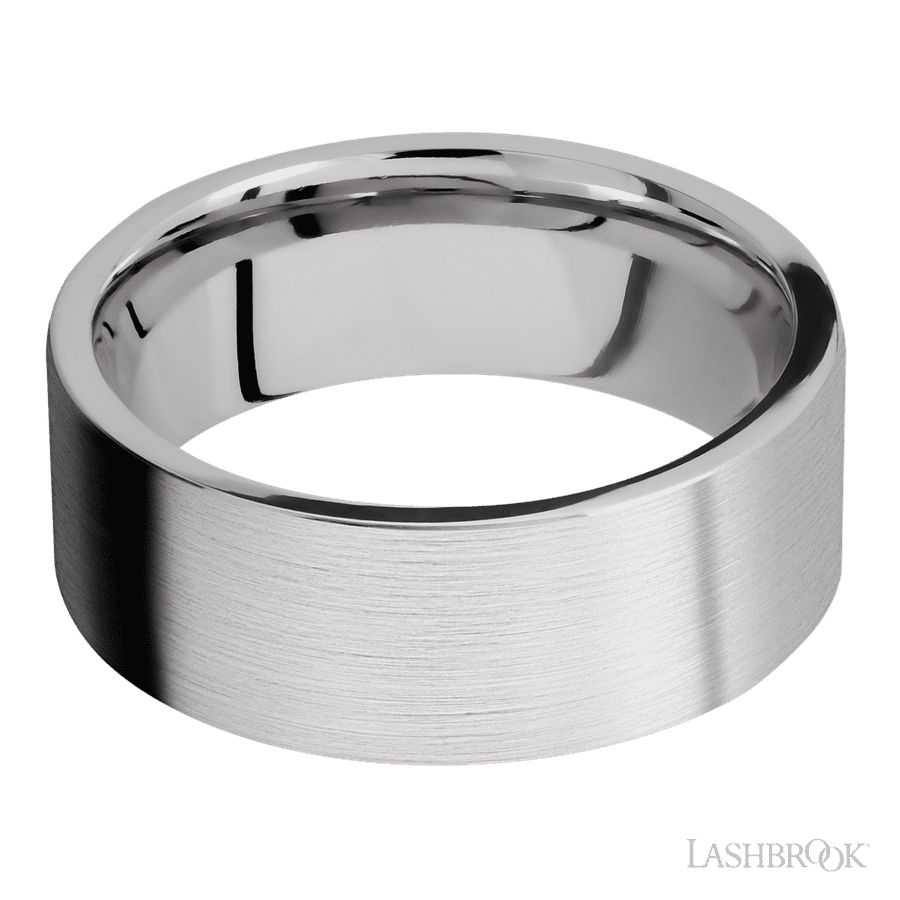 8 mm wide Flat Cobalt Chrome band