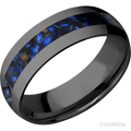 7 mm wide Domed Zirconium band