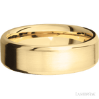 7 mm wide Beveled 10K Yellow Gold band