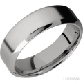 7 mm wide High Bevel Titanium band