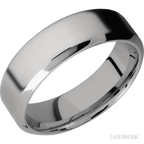 7 mm wide High Bevel Titanium band