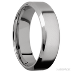 7 mm wide High Bevel Titanium band