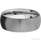 8 mm wide Domed Titanium band