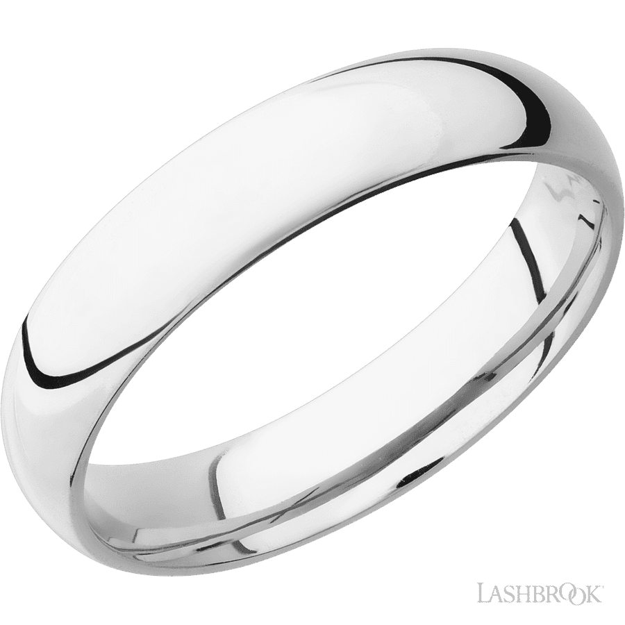 5 mm wide Domed Cobalt Chrome band