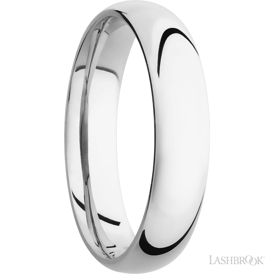 5 mm wide Domed Cobalt Chrome band