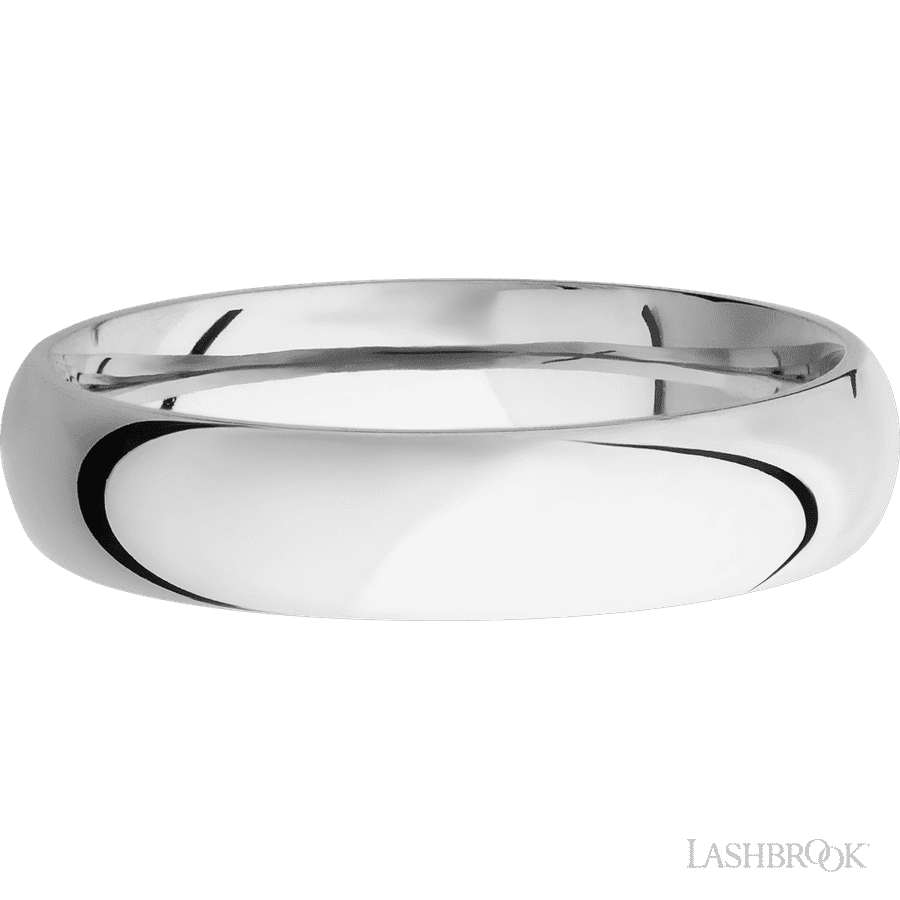 5 mm wide Domed Cobalt Chrome band
