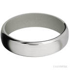 6 mm wide Domed Bevel Cobalt Chrome band featuring a Gun Metal Grey sleeve
