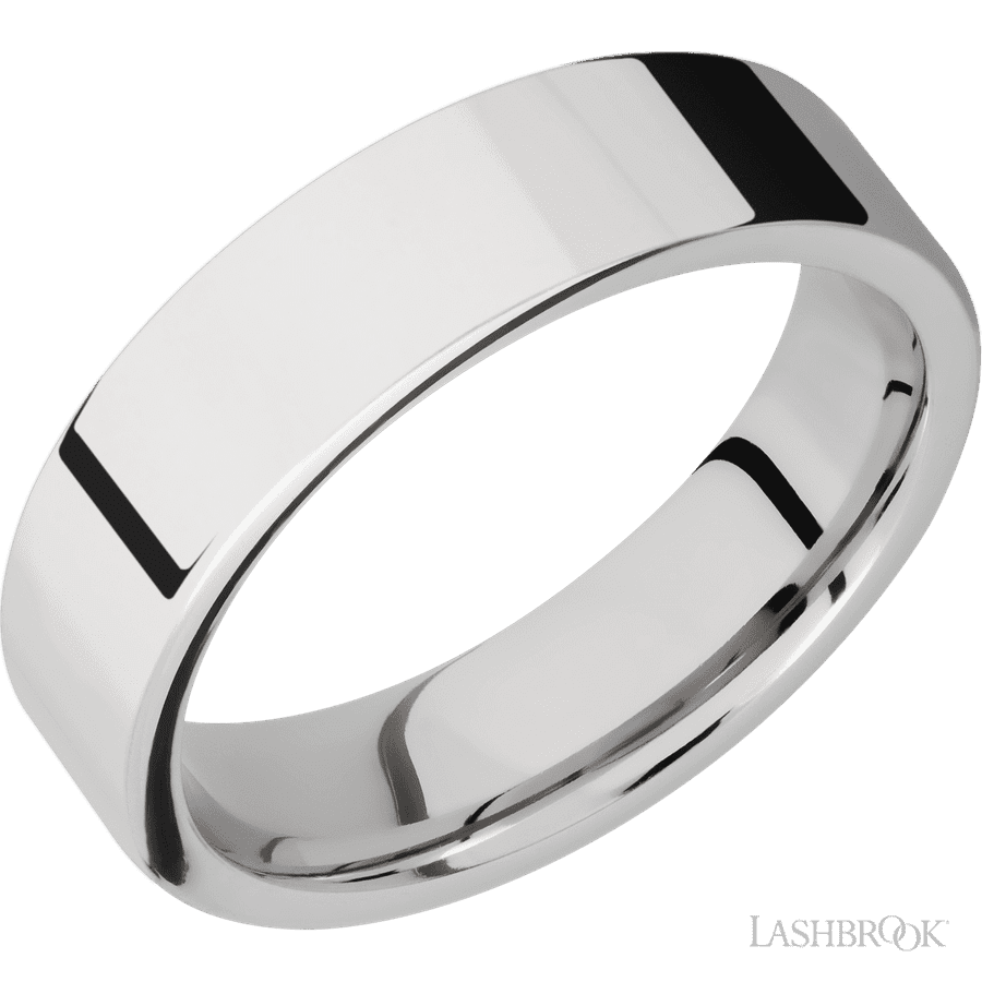 6 mm wide Flat Cobalt Chrome band